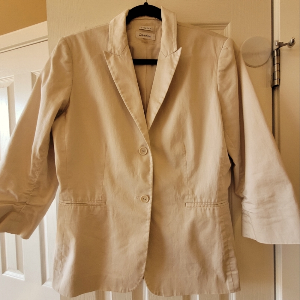 2 FOR $40 ***Calvin Klein Blazer- cream color